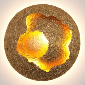 Svítidlo Holländer zlatá železo