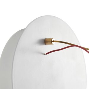 Svítidlo Ingo Maurer bílá/mosaz/červená sklo/mosaz/plast/husí brka