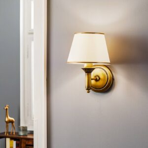 Svítidlo Jupiter mosaz patinovaná/krémová kov/plast