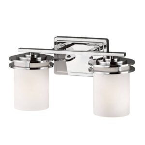 Svítidlo KICHLER chrom leštěný/opálová kov/opálové sklo