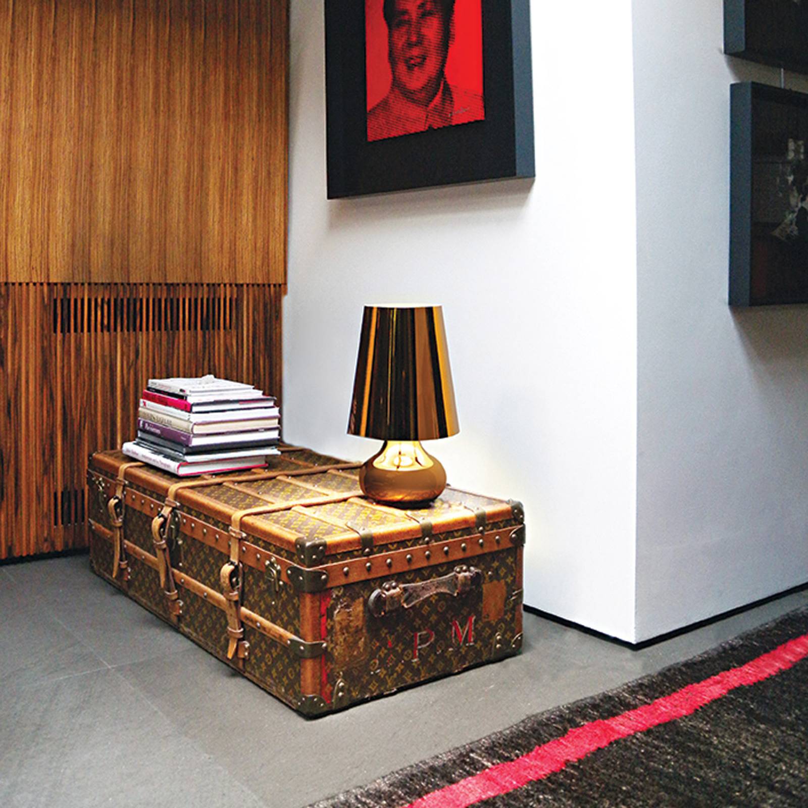 Kartell Cindy LED stolní lampa zlatá metalíza, Obývací pokoj / jídelna, ABS, E27, 11.2W, K: 42cm - Image 3