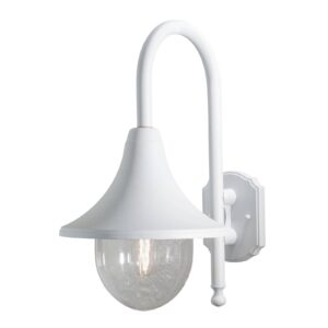 Svítidlo Konstsmide bílá/čirá hliník/polykarbonát