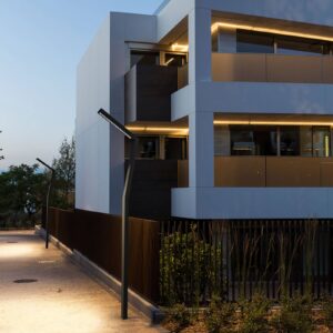 Svítidlo LEDS-C4 antracit/průhledná hliník/sklo