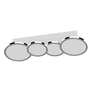 Svítidlo LIGHTME chrom/bílý plast/hliník