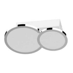 Svítidlo LIGHTME chrom/bílý plast/hliník