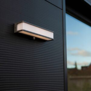 Svítidlo LUTEC antracit/bílá hliník/plast