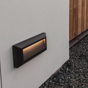 Svítidlo LUTEC antracit/bílý hliníkový odlitek/polykarbonát