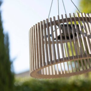 Svítidlo Les Jardins šedá Holz/hliník/duratek/lávový kámen