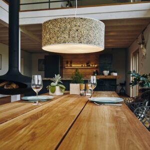 Svítidlo LeuchtNatur seno/chrpa/bílá seno/kov