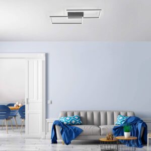 Svítidlo Leuchten Direkt černá nerez/hliník/plast