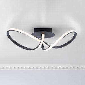 Svítidlo Leuchten Direkt černá hliník/guma