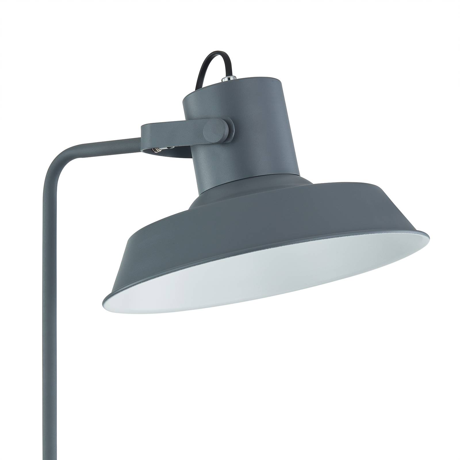 Lindby Berami stojací lampa s policí, antracit, Obývací pokoj / jídelna, železo, borové dřevo, E27, 15W, L: 30 cm, K: 150cm - Image 3