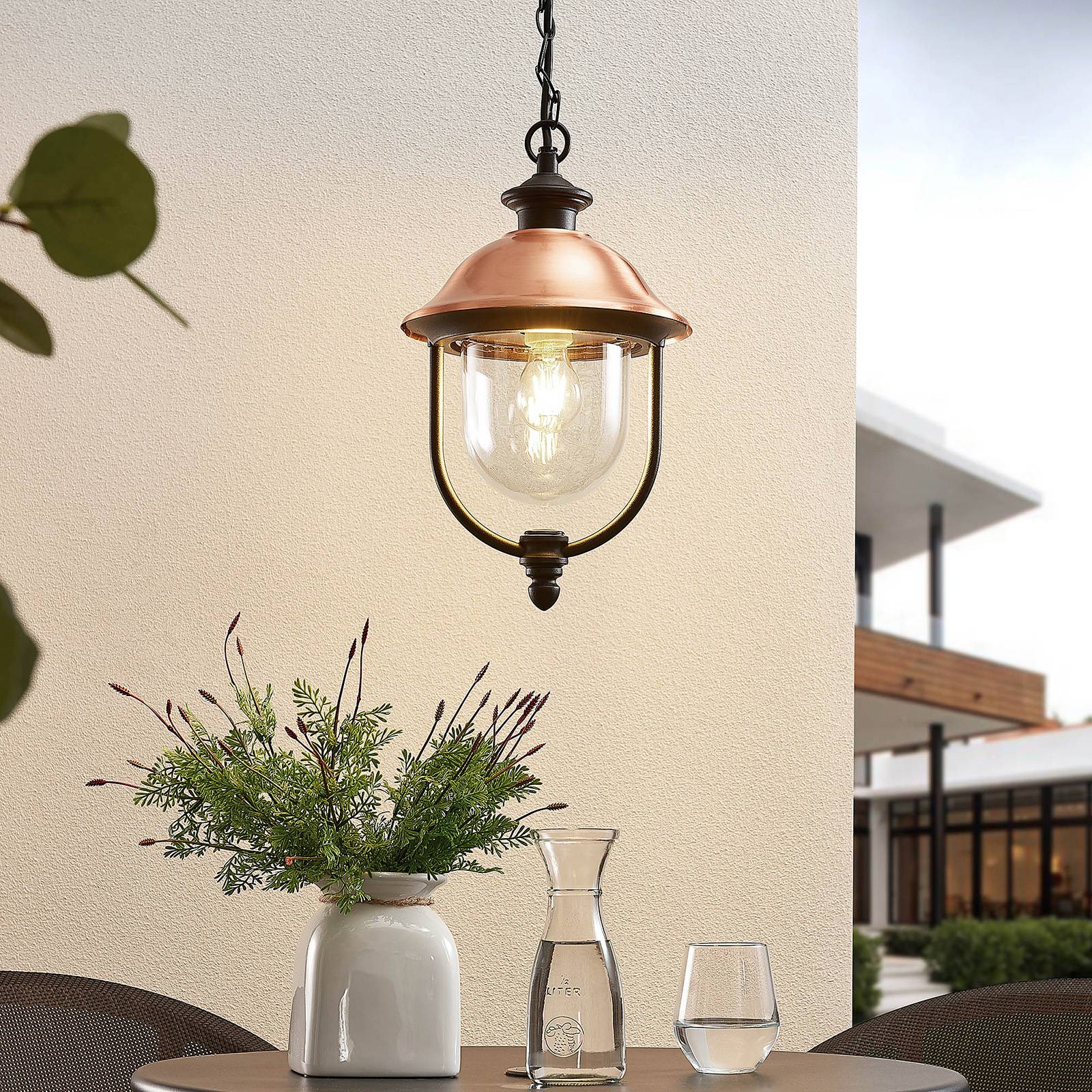 Svítidlo Lindby černá/měď hliník/měď/plast