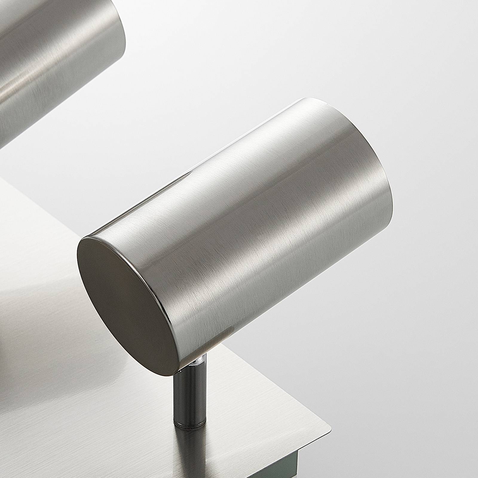 Lindby Joffrey stropní světlo, čtyřžárovkové, nikl, Obývací pokoj / jídelna, kov, GU10, 35W, P: 24 cm, L: 24 cm, K: 12.5cm - Image 5