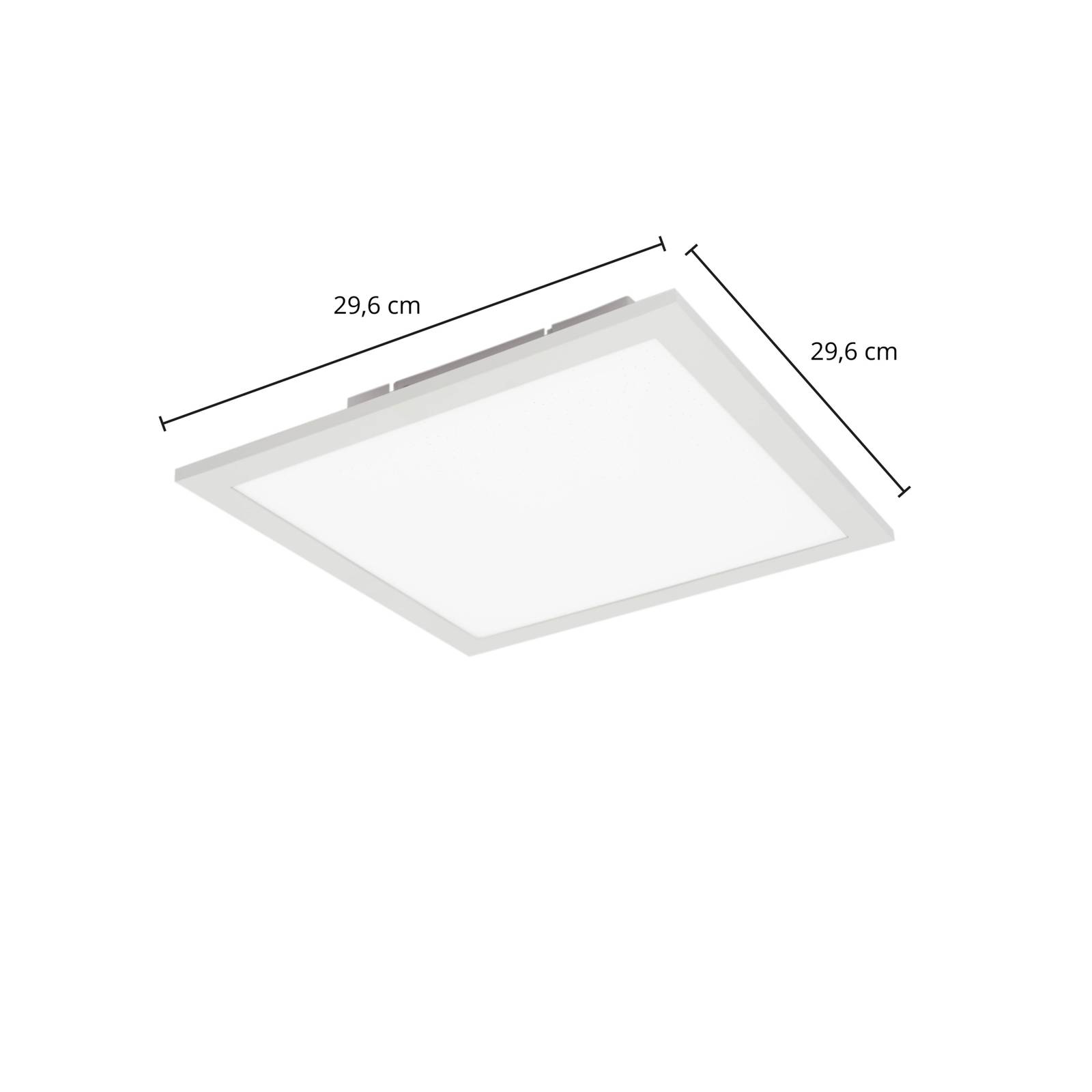 Lindby Kenma LED panel, CCT, 29, 6 cm x, Obývací pokoj / jídelna, plast, hliník, 12W, P: 29.6 cm, L: 29.6 cm, K: 7.1cm - Image 2