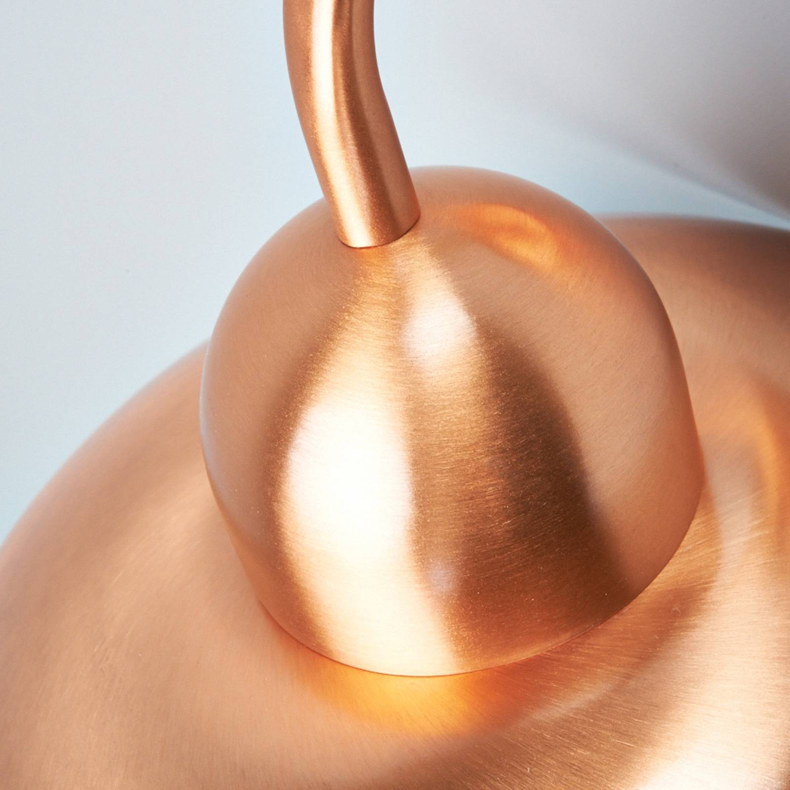 Lindby Nástěnné světlo Camila venkovní, měděné zbarvení, kov, sklo, E27, 60W, L: 27 cm, K: 33.5cm - Image 4