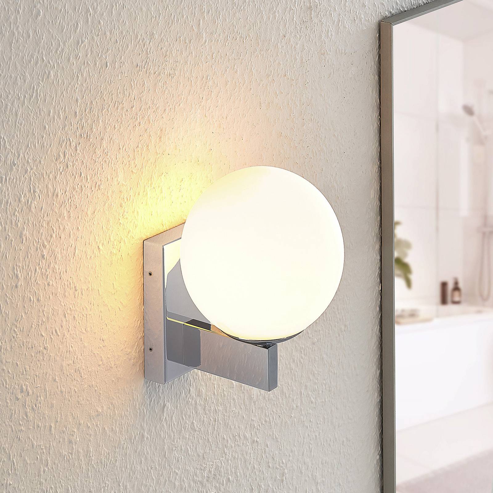 Lindby Soyana světlo nad zrcadlo, Koupelna, železo, sklo, G9, 33W, K: 19cm - Image 3