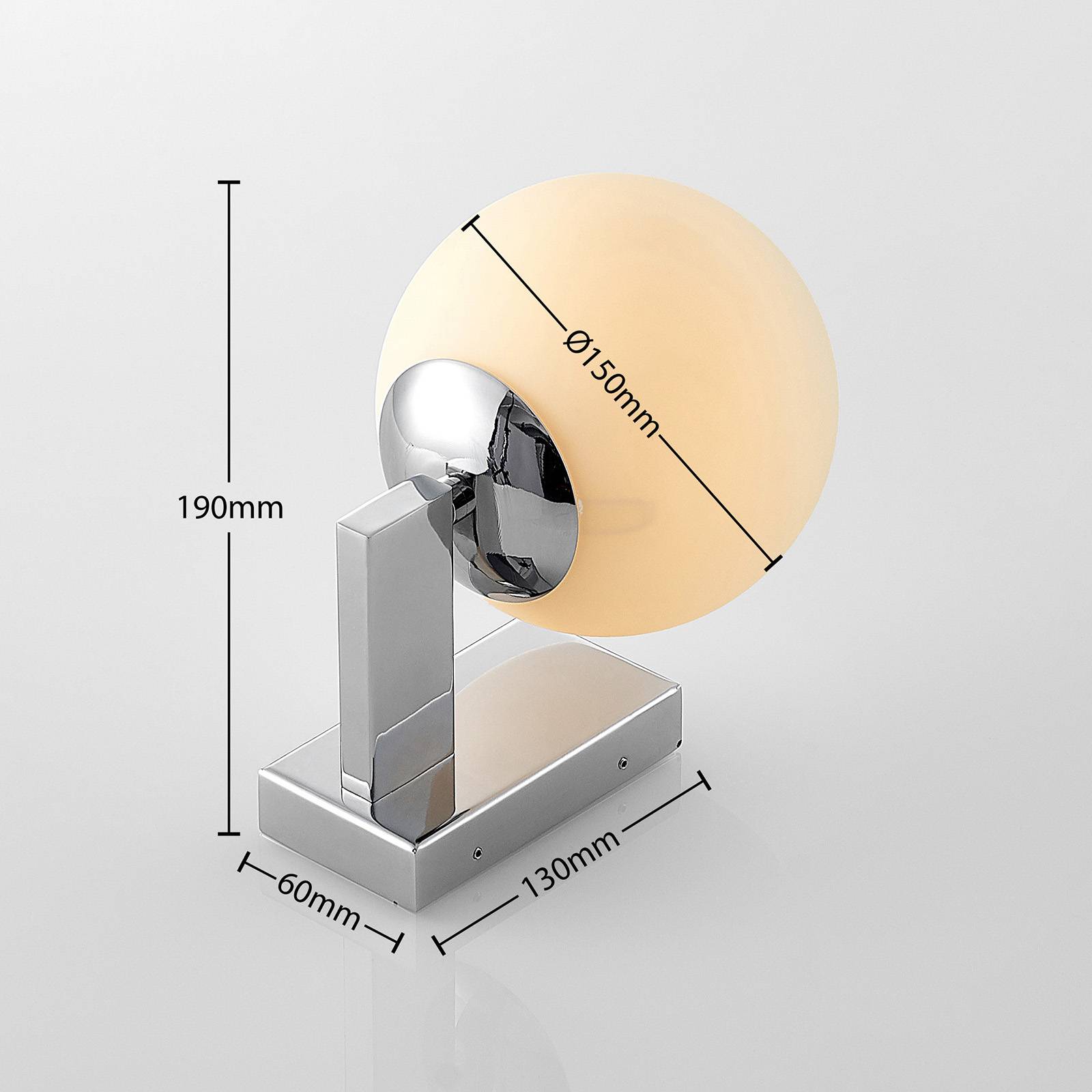 Lindby Soyana světlo nad zrcadlo, Koupelna, železo, sklo, G9, 33W, K: 19cm - Image 4
