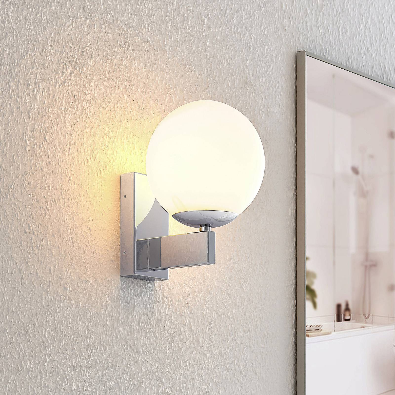 Svítidlo Lindby chrom železo/sklo