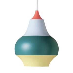 Svítidlo Louis Poulsen červená/holubí modř/petrolejová/žlutá hliník