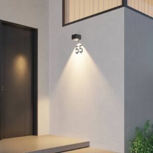 Svítidlo Lucande tmavě šedý hliníkový odlitek/sklo