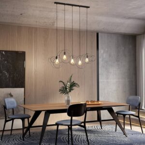 Svítidlo Lucande pískově černá ocel