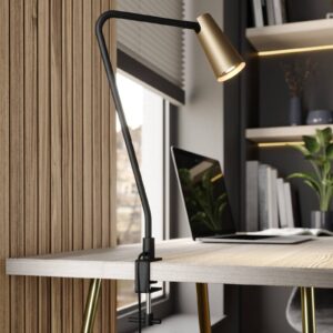 Svítidlo Lucande mosaz/zlato/černý kov