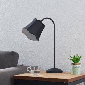 Svítidlo Lucande nikl/bílá tkanina/železo