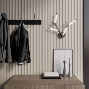 Svítidlo Lucande matná černá/bílá železo/polykarbonát