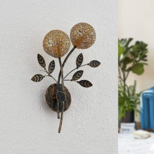 Svítidlo Lucande černá/zlatá železo