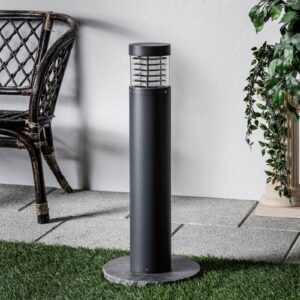 Svítidlo Lucande grafitově šedá/čirá hliníkový odlitek/polykarbonát