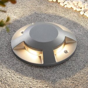 Svítidlo Lucande stříbrná (RAL 9006) hliníkový odlitek/polykarbonát