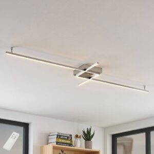 Svítidlo Lucande bílá/stříbrná nerezová ocel/akryl