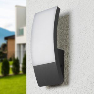 Svítidlo Lucande tmavě šedá/bílá hliník/polykarbonát