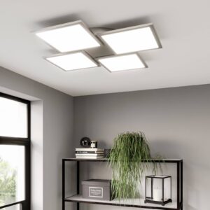 Svítidlo Lucande bílá/stříbrná plast/hliník