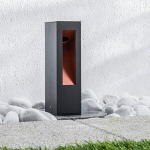 Svítidlo Lucande grafitově šedá/zlatá matná hliník/plast