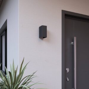 Svítidlo Lucande tmavě šedá hliníkový odlitek/sklo