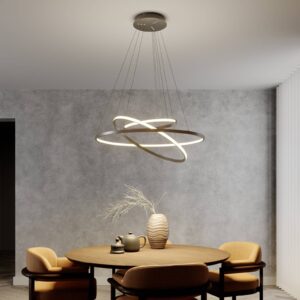 Svítidlo Lucande nikl kov/plast