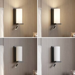 Svítidlo Lucande bílý/černý sklo/železo