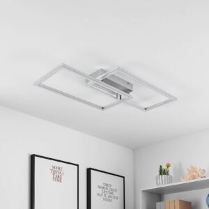 Svítidlo Lucande stříbrná železo/hliník/plast