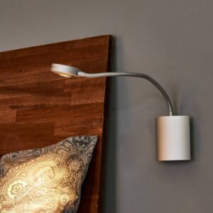 Svítidlo Lucande stříbrně šedá hliník/kov