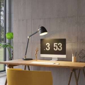 Svítidlo Lucande černý/zlatý železo/hliník