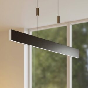 Svítidlo Lucande eloxovaná černá železo/hliník/plast