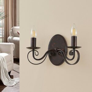 Svítidlo Lucande rezavě hnědá kov