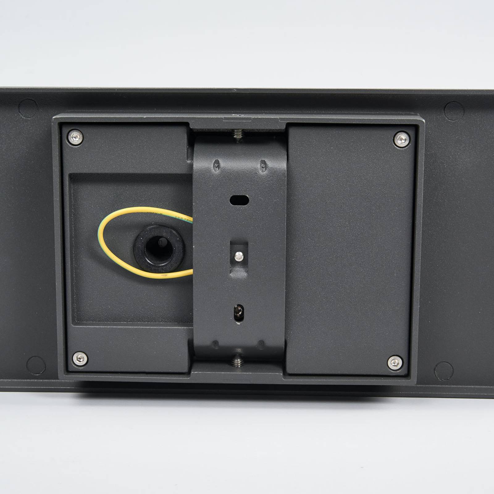 Lucande Skleněné venkovní nástěnné světlo Annalea, hliník, sklo, E27, 15W, L: 14 cm, K: 40cm - Image 4