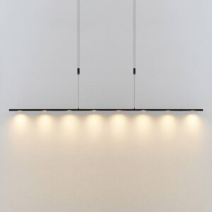 Svítidlo Lucande matná černá ocel/hliník