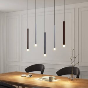 Svítidlo Lucande černá/hliník/kávově hnědá hliník/železo/akryl