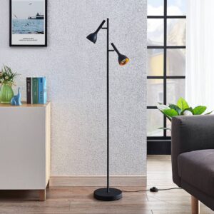 Svítidlo Lucande černá/zlatá kov