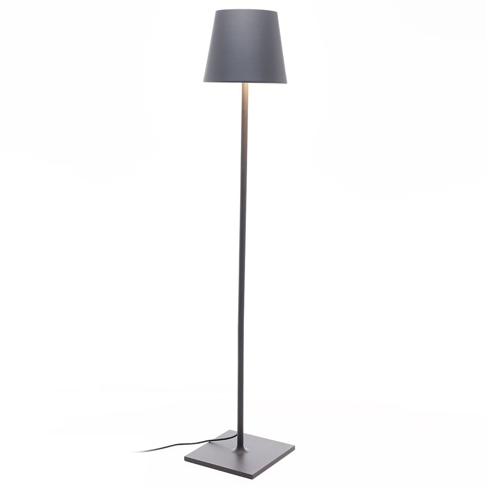 Lucande Terasové svítidlo Andrei s tmavě šedým stínidlem, hliníkový odlitek, E27, 15W, K: 150cm - Image 5