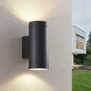 Svítidlo Lucande tmavě šedá (RAL 7024) hliníkový odlitek/temperované sklo